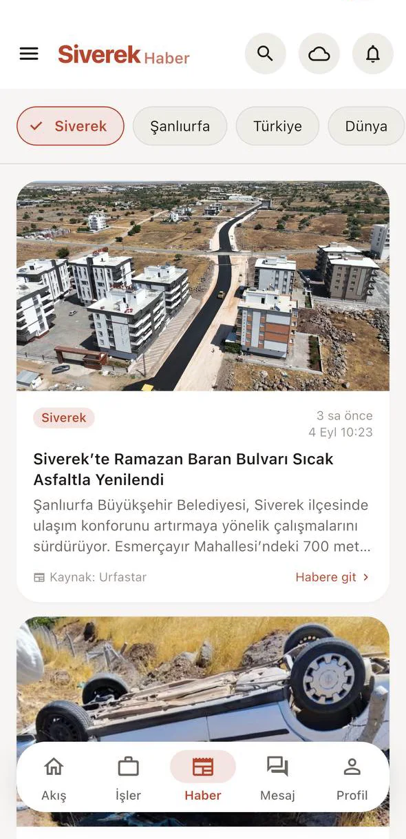 SiverekGo haber ekranı: Siverek, Şanlıurfa, Türkiye ve dünya haberleri