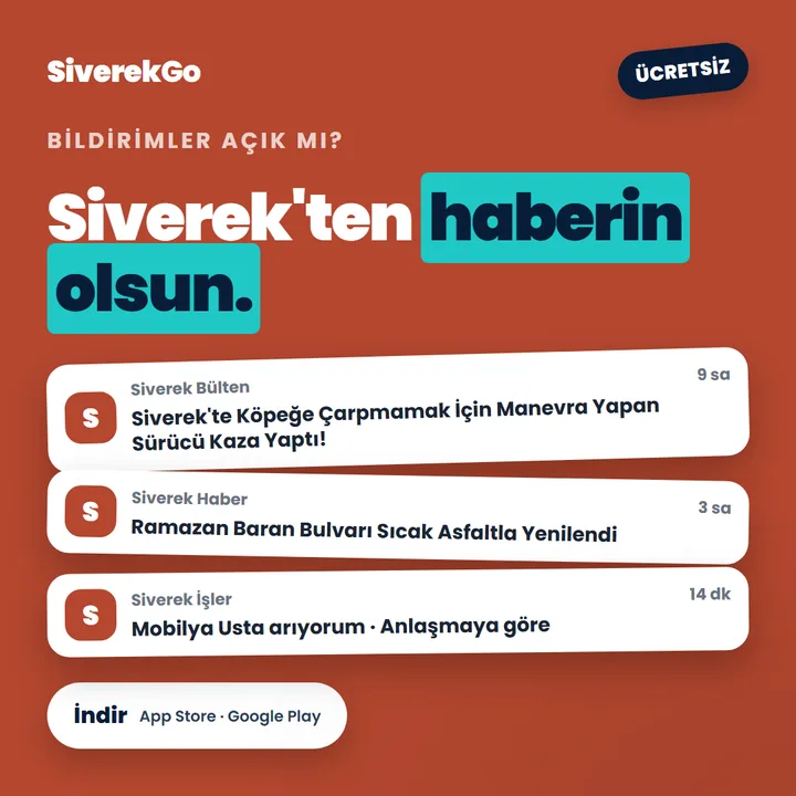 Siverek'ten haberin olsun — bildirim kartları